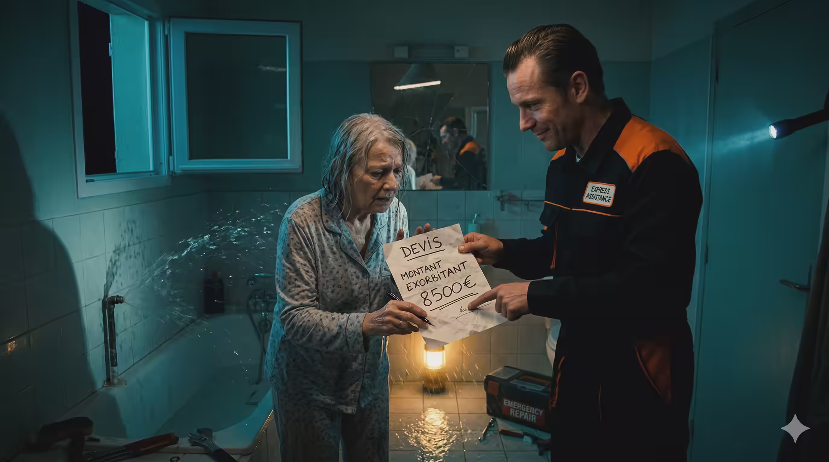 Arnaque au dépannage d'urgence à domicile