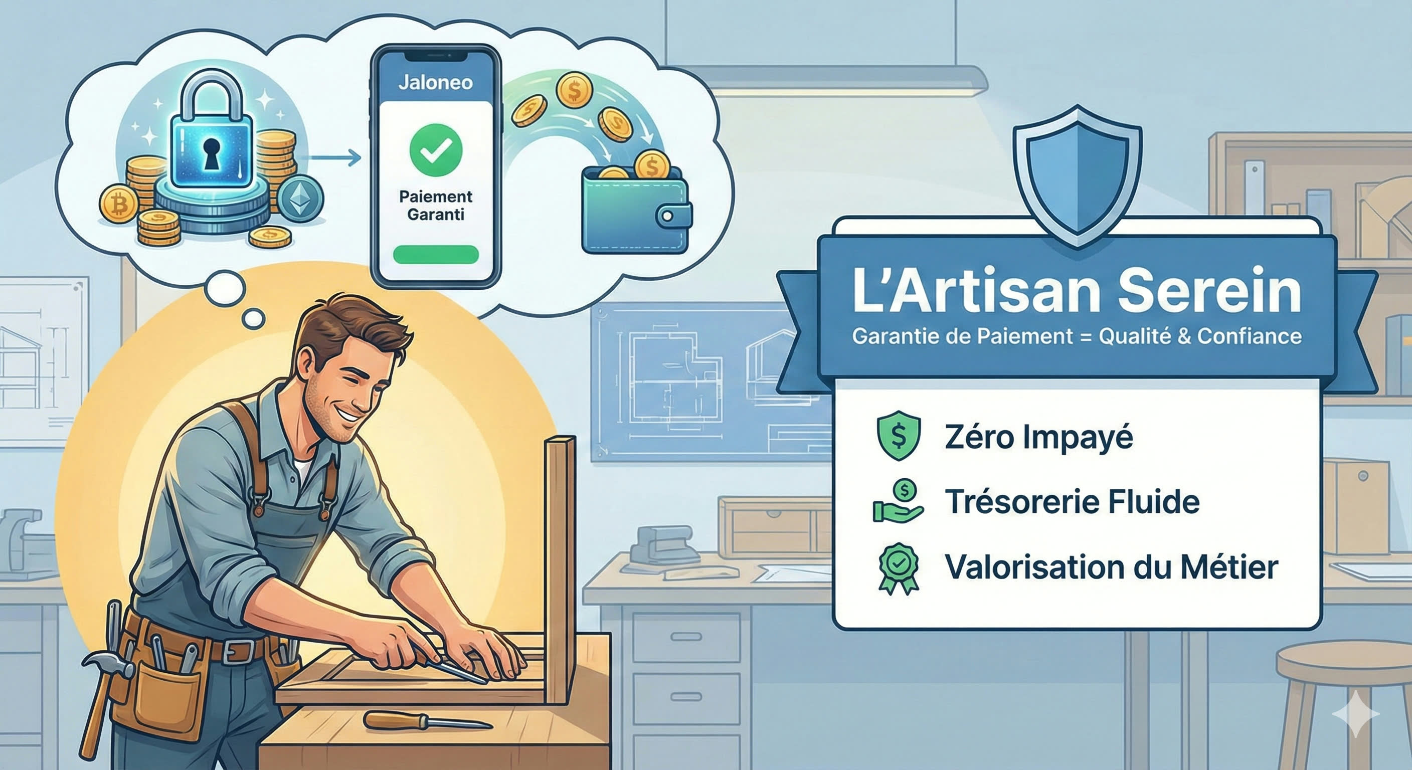 Image for Le Manifeste de l'Artisan Serein - Pourquoi la Garantie de Paiement Est Votre Meilleur Outil