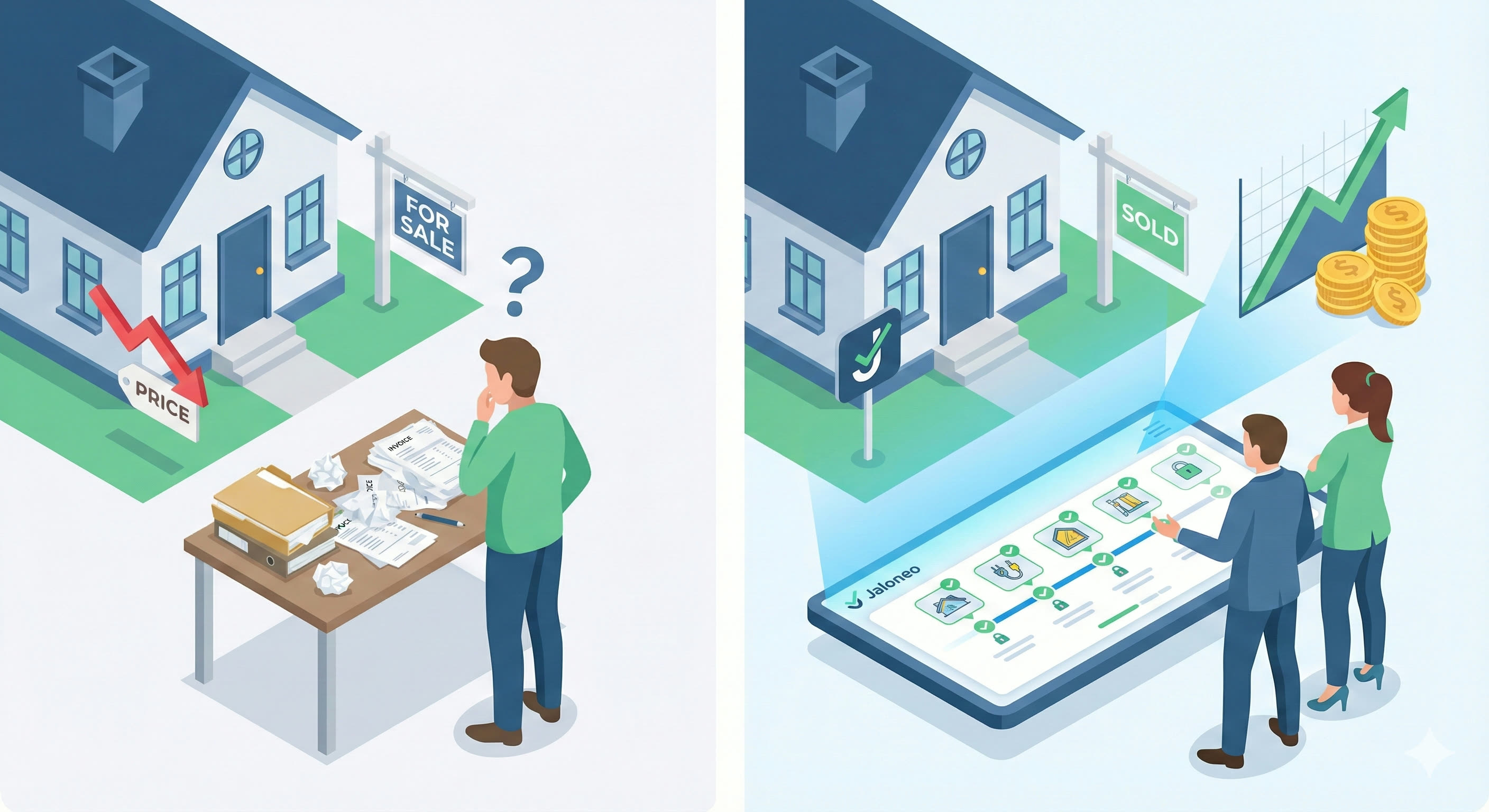 Image for Vendre sa maison - pourquoi un historique Jaloneo fait grimper le prix